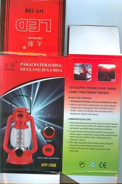 Foto dell’avviso ufficiale: XB (on the product), FIRESHADE (on the packaging) LED SUPER TERANG DAN TAHAN LAMA YANG HEMAT ENERGI Lampada a  — rischio: Scossa elettrica & Incendio