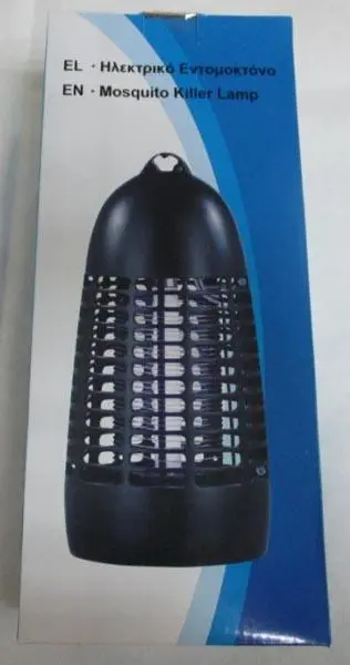 Foto do aviso oficial: Mosquito Killer Lamp Assassino de insetos elétricos — risco: Choque elétrico (A12/0372/16)