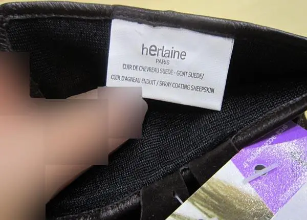 Foto do aviso oficial: Herlaine Paris Luvas de couro de senhora — risco: Químico