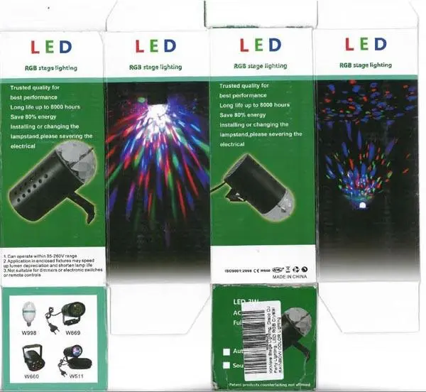 Foto do aviso oficial: KK More LED RGB Stage Lighting Luz LED — risco: Choque elétrico