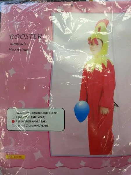 Foto uit de officiële melding: ROOSTER Mooie jurk kostuum — risico: Verwurging