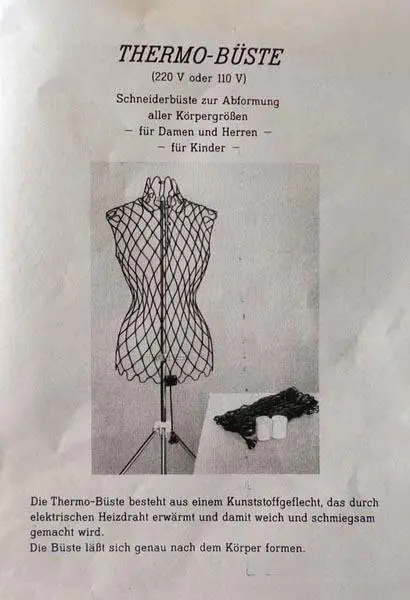 Foto do aviso oficial: Thermo-Büste Manequim de costureira — risco: Choque elétrico