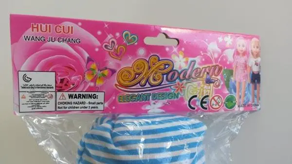 Foto uit de officiële melding: Hui Cui Wang Ju Chang Modern Elegant Design Girl Plastic pop — risico: Chemische risico's