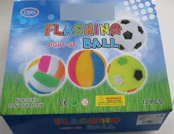 Foto do aviso oficial: X-BD FLASHING BALLS Bolas de plástico — risco: Engasgamento
