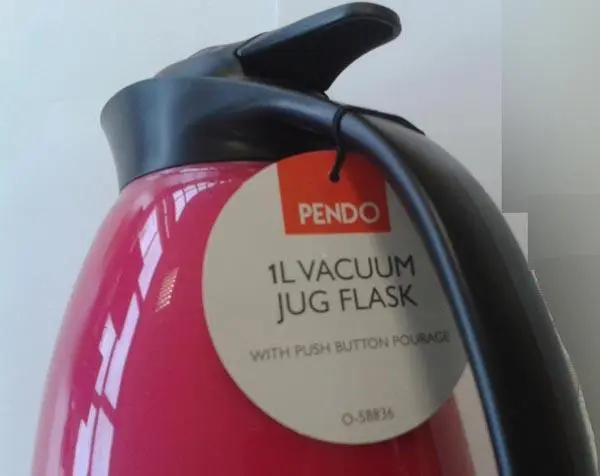 Photo de l’avis officiel: Pendo 1L Vacuum jug flask Fiole sous vide — risque: Risque chimique