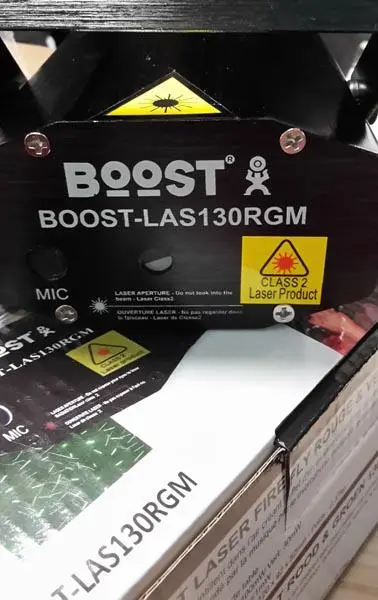 Foto aus der offiziellen Meldung: BOOST Mini laser firefly Laserlicht — Risiko: Sehschaden
