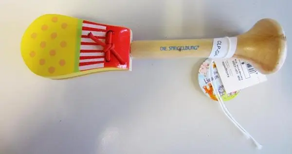 Photo de l’avis officiel: Die Spiegelburg Die Lieben Sieben Jouet musical en bois (castanets) — risque: Risque chimique
