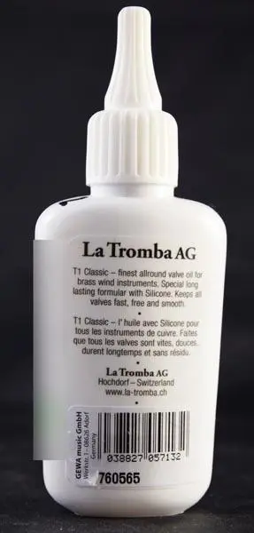 Foto dell’avviso ufficiale: La Tromba Valve Oil Olio valvolare per strumenti musicali — rischio: Rischio chimico
