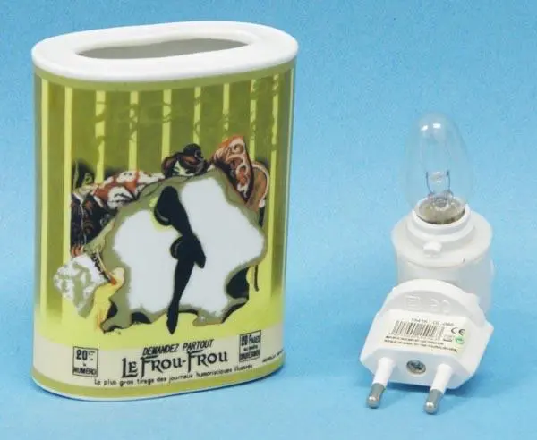 Foto do aviso oficial: Vintage Night Lamp Porcelain Luz noturna — risco: Choque elétrico