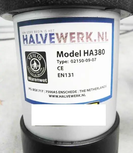 Foto do aviso oficial: Halvewerk 3.8M TELESCOOP LADDER Escada telescópica — risco: Ferimentos