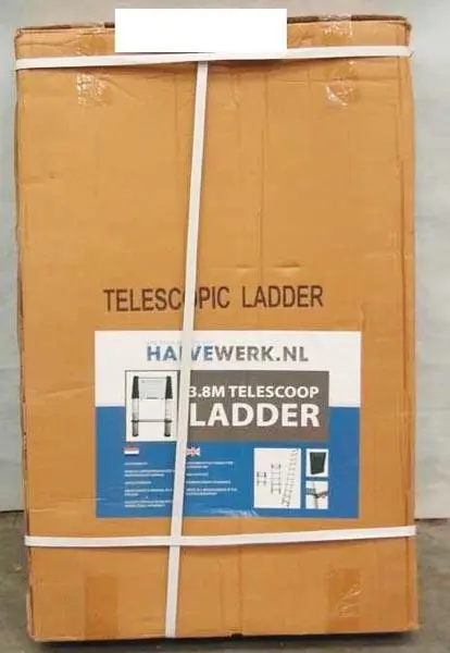 Foto do aviso oficial: Halvewerk 3.8M TELESCOOP LADDER Escada telescópica — risco: Ferimentos