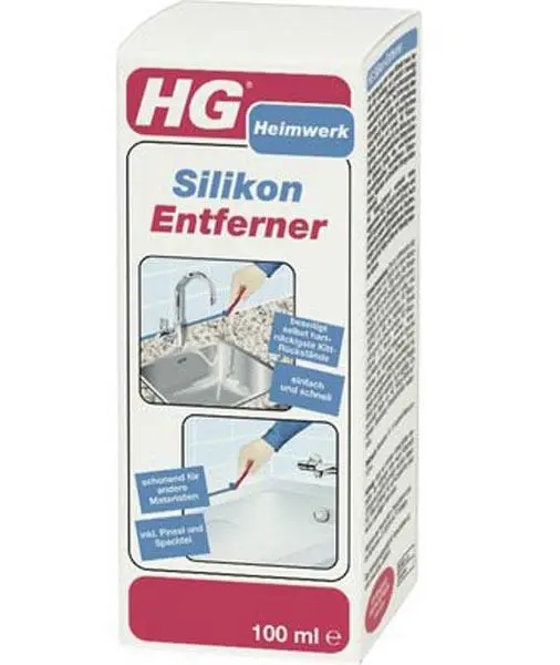 Foto aus der offiziellen Meldung: HG Heimwerk - Silikon Entferner Silikonentferner/Reinigungsmittel — Risiko: Chemikalie