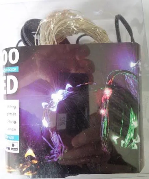 Photo de l’avis officiel: MOHNE POWER CO 200 LED Chaîne d’éclairage — risque: Choc électrique & Incendie