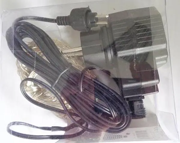 Photo de l’avis officiel: MOHNE POWER CO 200 LED Chaîne d’éclairage — risque: Choc électrique & Incendie