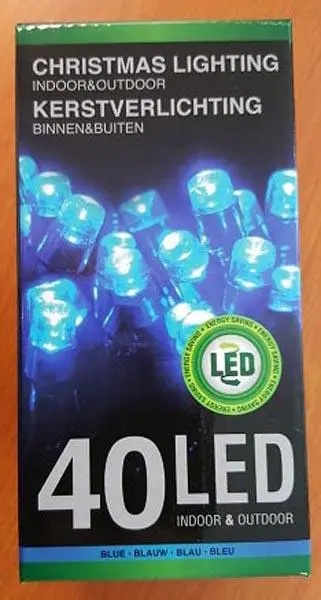 Photo from the official notice: CZJUTAI (power supply), SELF IMPORT AGENCIES (lights) Christmas Lighting 40 LED lighting chain — electric shock & fire risk
