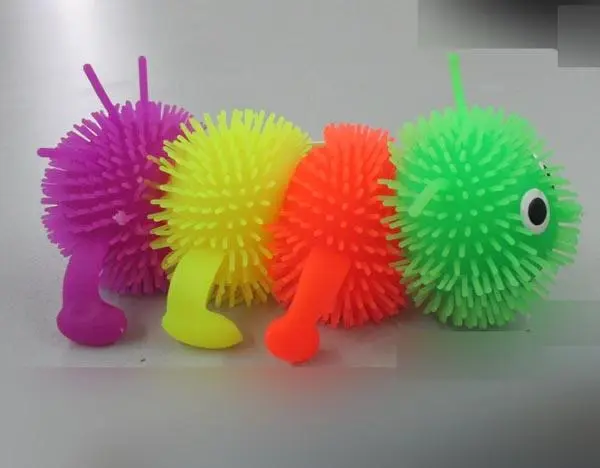 Photo de l’avis officiel: Creaciones Gavi 1) My Lovely Zoo, 2) My Lovely Farm, 3) Rainbow Caterpillar Jouet à bille puffer — risque: Étouffement