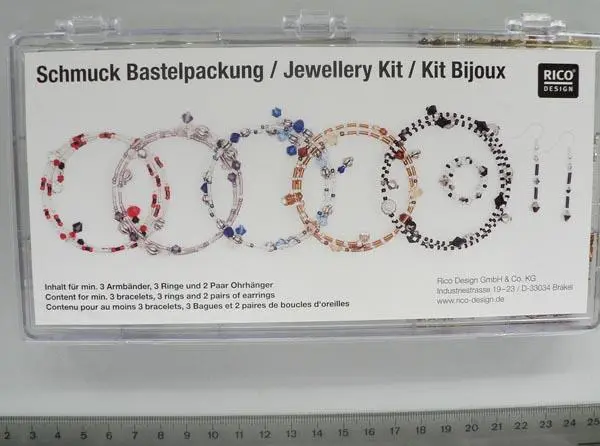 Photo de l’avis officiel: Rico Design Schmuck Bastelpackung - Jewellery kit Kit de bijoux — risque: Risque chimique