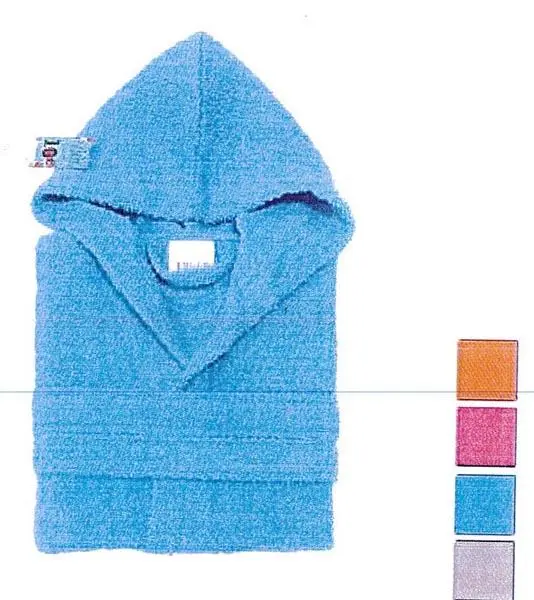 Foto uit de officiële melding: Babou Peignoir enfant ('Bathrobe for children') Kinderbadjas — risico: Verwonding