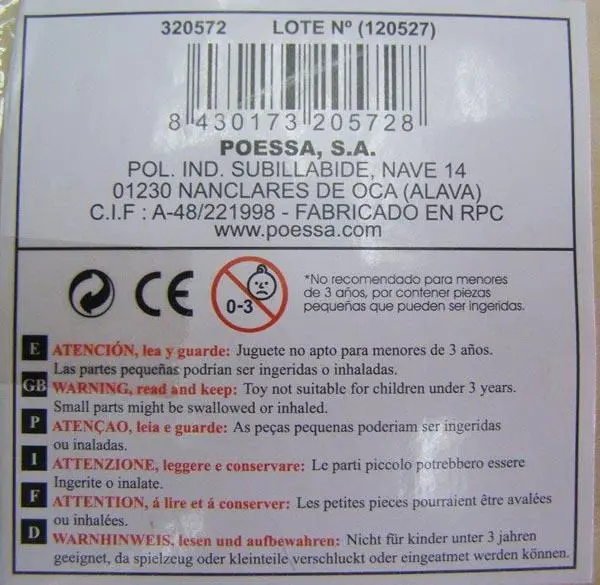 Photo de l’avis officiel: POESSA Puzzle de pêche magnétique — risque: Blessures