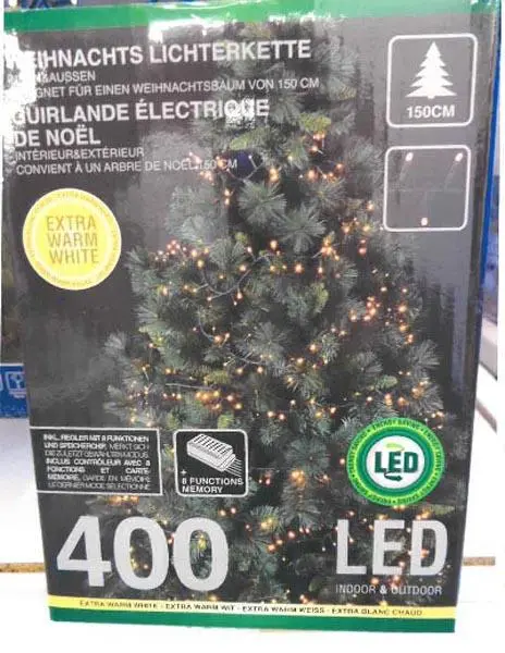Foto aus der offiziellen Meldung: Guirlande Electrique de Noel (Weihnachts Lichterkette) ("Electric Christmas lighting chain") Beleuchtungskette — Risiko: Elektrischer Schlag