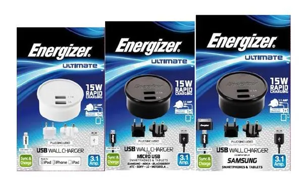 Photo de l’avis officiel: ENERGIZER Ultimate Wall Charger -  3.1 Amp Alimentation USB — risque: Choc électrique