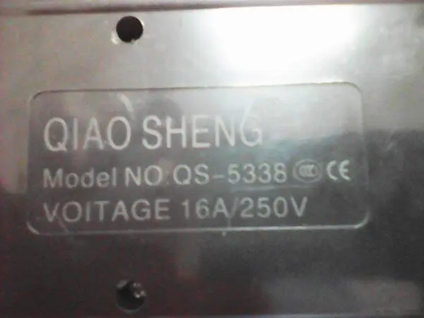 Foto do aviso oficial: Qiaosheng Chumbo de extensão — risco: Choque elétrico (A12/0827/16)
