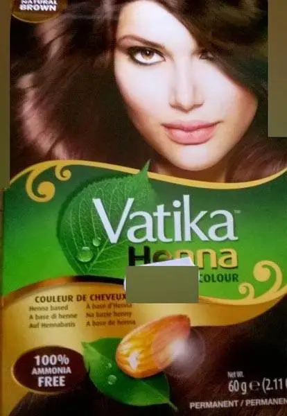 Foto do aviso oficial: Vatika Naturals Vatika Henna Hair Colour Henna cor do cabelo — risco: Químico