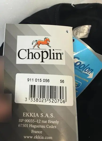 Foto dell’avviso ufficiale: CHOPLIN Casque d'Équitation - Safety Riding Helmet Casco equestre — rischio: Lesioni