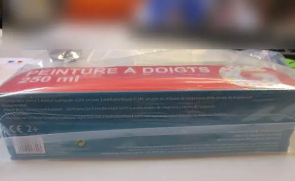 Foto dell’avviso ufficiale: Gifi PEINTURE À DOIGTS ('Finger paint') Vernice per le dita — rischio: Ostruzione delle vie aeree
