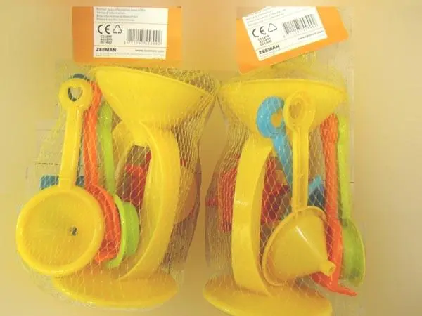 Photo de l’avis officiel: Zeeman Ensemble de jouets de plage — risque: Étouffement