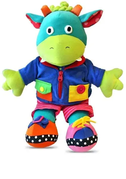 Foto do aviso oficial: Miniland Educational Moogy Fastening Doll Brinquedo de peluche — risco: Engasgamento