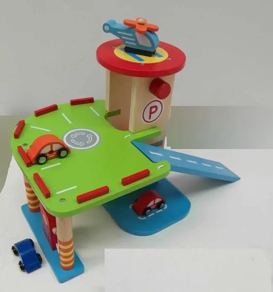 Foto del aviso oficial: New Classic Toys Parking garage Juguete de madera — riesgo: Atragantamiento
