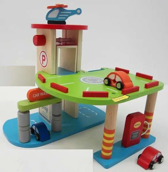 Foto del aviso oficial: New Classic Toys Parking garage Juguete de madera — riesgo: Atragantamiento