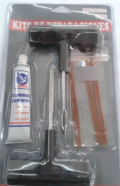 Foto del aviso oficial: RAX KITS DE REPARACIONES ('Repair kit'), RUBBER CEMENT (glue) Kit de reparación de bicicletas — riesgo: Riesgos químicos