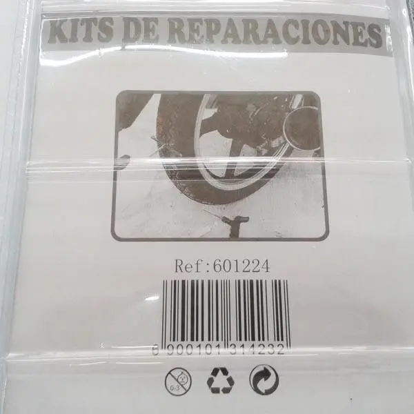 Foto del aviso oficial: RAX KITS DE REPARACIONES ('Repair kit'), RUBBER CEMENT (glue) Kit de reparación de bicicletas — riesgo: Riesgos químicos