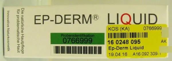 Photo de l’avis officiel: Derma Innovo Ep-Derm Crème pour la peau et tonique — risque: Risque chimique