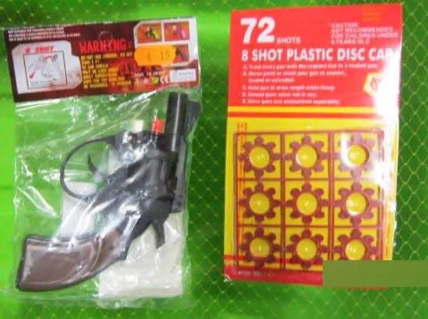Foto do aviso oficial: PIR CAP GUN Pistola de brinquedos — risco: Lesões auditivas