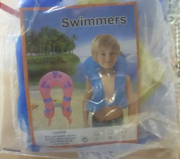 Photo de l’avis officiel: Swimmers Gilet gonflable — risque: Noyade