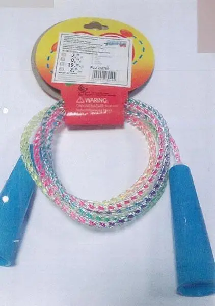 Photo from the official notice: ANJANTO Skakanka kolorowe skręty / skipping rope — chemical risk