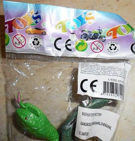 Foto dell’avviso ufficiale: Baohua Toys Játék állat [Toy animal] Serpente di plastica — rischio: Rischio chimico