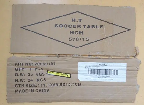 Zdjęcie z oficjalnego zgłoszenia: H.T. Soccer table HCH 576/15 - Multigame Tisch/ Multigame table Stół Multigame (soccer) — ryzyko: Chemiczne
