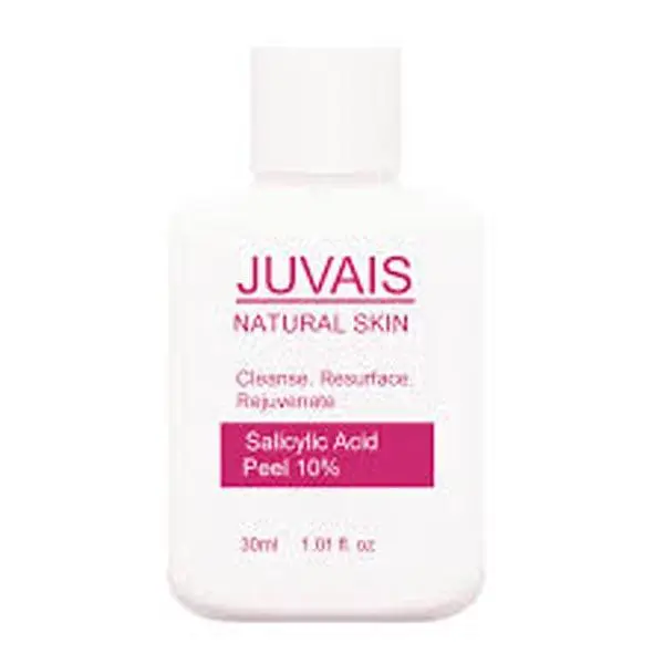 Foto aus der offiziellen Meldung: Juvais Natural Skin Salicylic acid peel 5%, 10%, 20% and 30 % Peelingcreme — Risiko: Verbrennungen & Chemikalie