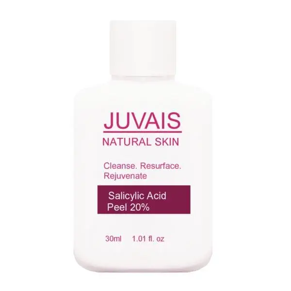 Foto aus der offiziellen Meldung: Juvais Natural Skin Salicylic acid peel 5%, 10%, 20% and 30 % Peelingcreme — Risiko: Verbrennungen & Chemikalie
