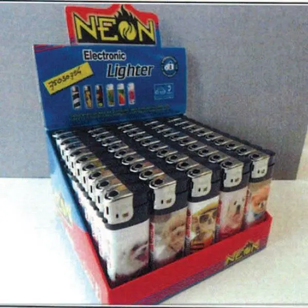 Photo de l’avis officiel: Neon Electronic Lighter Briquet — risque: Brûlures