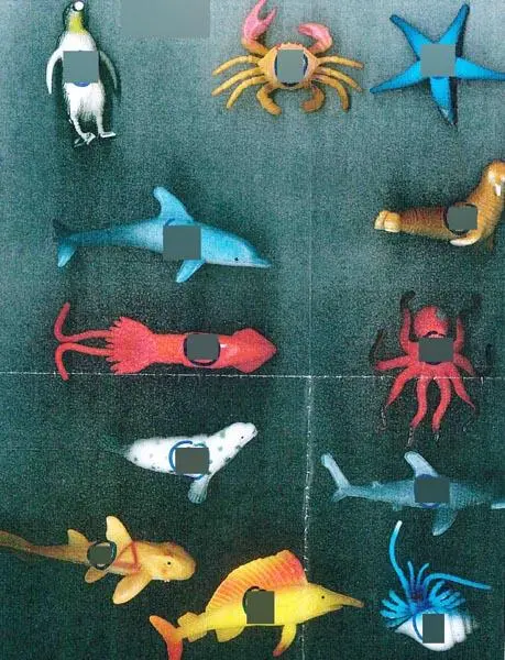 Foto dell’avviso ufficiale: Ocean Animals World Set di figure animali in plastica — rischio: Rischio chimico