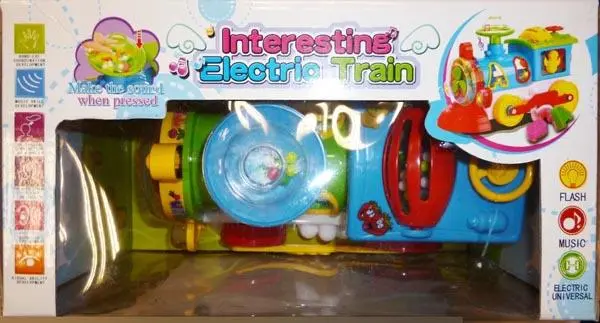 Foto uit de officiële melding: Dromader Interesting Electric Train Plastic speelgoedtrein — risico: Verstikking door inslikken