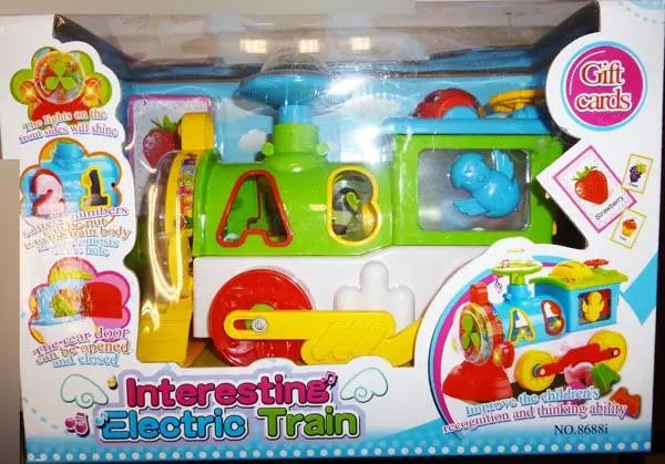 Foto uit de officiële melding: Dromader Interesting Electric Train Plastic speelgoedtrein — risico: Verstikking door inslikken