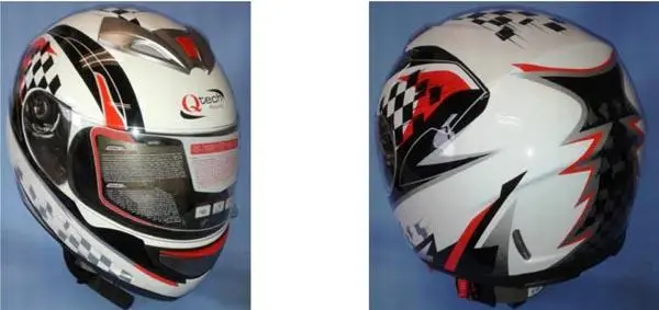Photo de l’avis officiel: Qtech / Jix Casque de moto — risque: Blessures (A12/1106/16)