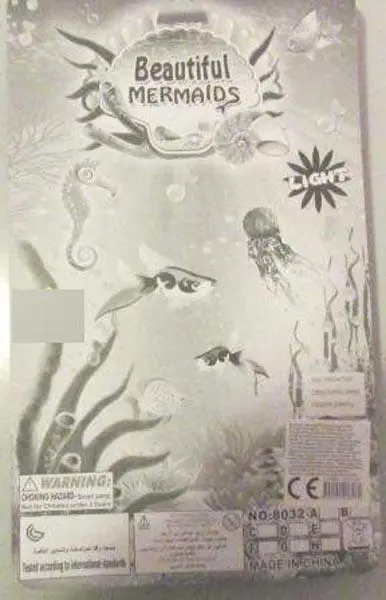 Foto do aviso oficial: Beautiful MERMAIDS Boneca de plástico — risco: Químico