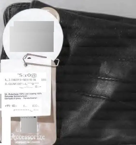 Photo de l’avis officiel: Accessorize Gants en cuir — risque: Risque chimique